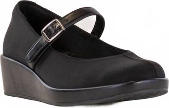 Alegria Womens Haylo Wedge Heel Shoe In Black Dream Fit