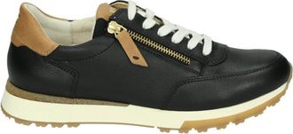 Paul Green Sportieve Lage Damesschoenen Zwart - Dames - Sneakers - Zwart - 38 EU - Leer - Schoenen
