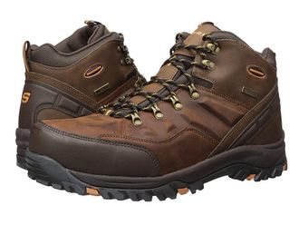 Skechers Relaxed Fit Resment Traven Mens Boots Dark Brown : 10.5 D - Medium, Leather