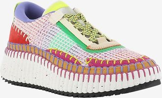 Chlo&eacute; Umweltfreundliche niedrige Sneakers aus Mesh Nama