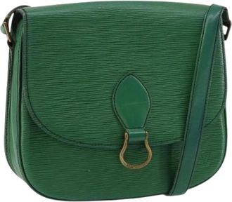 Louis Vuitton Pre-owned Vintage Cross Body Bag - Dames - Vintage Schoudertas - Groen - ONE Size - Leer - Vintage