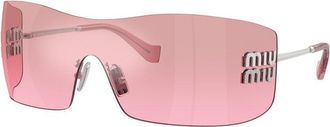 Miu Miu MUB53S 1BC70Y Silver/Pink Mirror Silver Gradient