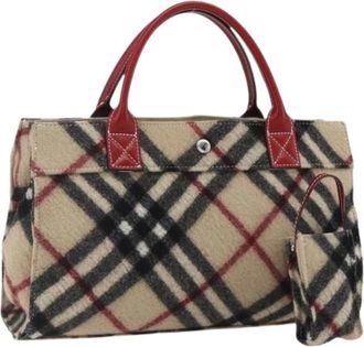 Burberry Pre-owned Handbags, female, Beige, Size: ONE SIZE Pre-owned Vintage Handbag