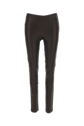 Arma Brown Stretch Nappa Leather Legging Pants