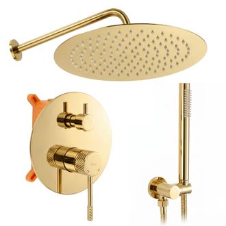 Rea Juego De Ducha Oculto Rea Js-625103-1g Gold