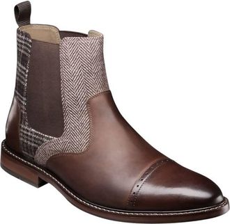 Stacy Adams Mens Finney Cap Toe Chelsea Boots In Brown Multi