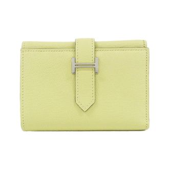 Herm&egrave;s Jaune Chevre Leather Wallet (Bi-Fold) (Pre-Owned)