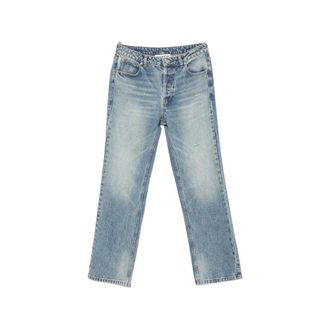 Cole Buxton Straight Jeans, male, Blue, Size: W30 Straight Jeans
