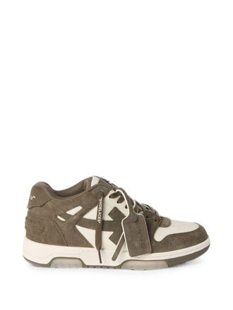 Off-white Scarpe da ginnastica in pelle bianco sporco fuori ufficio