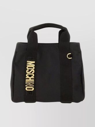 Moschino canvas shoulder bag
