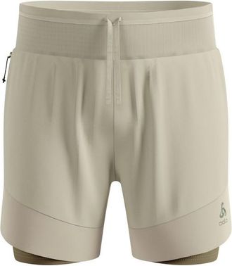 Odlo X-Alp Trail 6 Inch 2-in-1 Short Laufshorts f&uuml;r Herren | beige