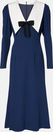Alessandra Rich Envers bow-detail satin midi dress