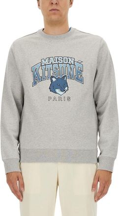 Maison Kitsuné Sweatshirt With Logo Print-Uomo