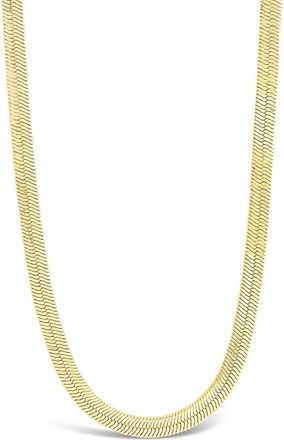 Sterling Forever Mens Herringbone Chain Necklace