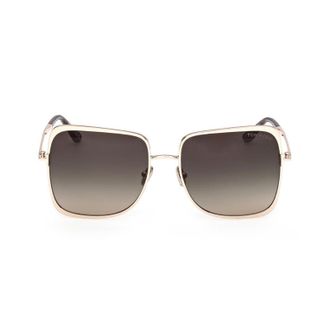Tom Ford FT1319 Square Metal Frame Sunglasses - Rose gold