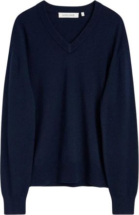 Sunflower Moon Merino V Neck - Heren - V-hals truien - Blauw - L - Wol - Truien & Vesten