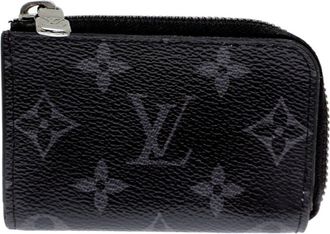 Louis Vuitton Black Monogram Eclipse Coin Purse/Coin Case (Pre-Owned)