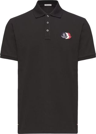 Moncler TRIPLE LOGO POLO Size: 3XL, colour: BLACK