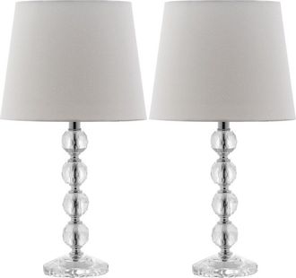 Safavieh Nola Stacked Crystal Ball Lamp