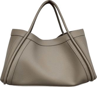 Generic Shoulder Bag Handbag Versatile Crossbody Bag Clutch Bag Leather Tote Bag and Pouch Women Large Capacity Shopper Bag (Khaki)