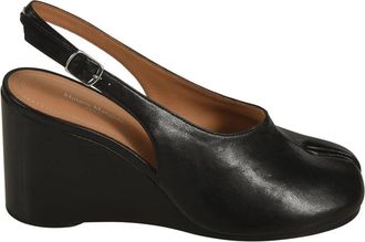 Maison Margiela Sandalen met sleehak - Dames - Sleehakken - Zwart - 37 1/2 EU - Schoenen
