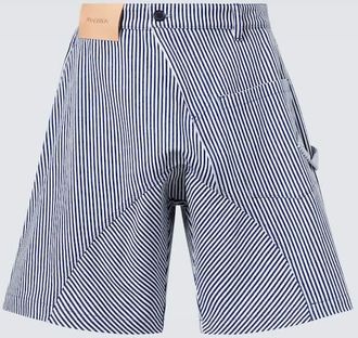 J.W.Anderson Striped cotton shorts
