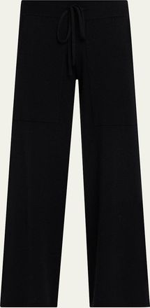 Lisa Yang Omi Cashmere Knit Straight-Leg Ankle Trousers