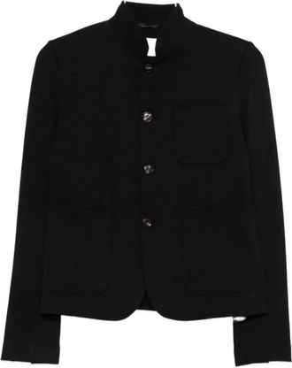 Circolo 1901 Katoenen Slim Fit Jas - Dames - Blazers - Zwart - M - Katoen - Jassen