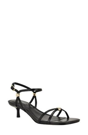 Calvin Klein Rivine Ankle Strap Sandal in Black at Nordstrom, Size 9.5