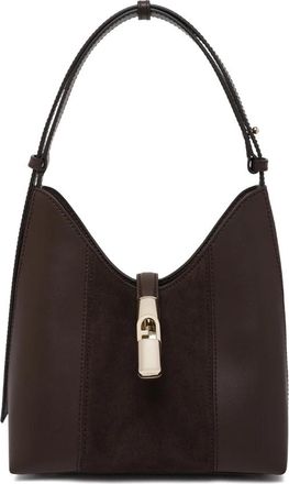 Furla Goccia Schoudertas - Dames - Schoudertassen - Bruin - ONE Size - Leer - Tassen