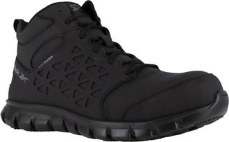 Reebok Mens Sublite Comp Toe Athletic Mid Cut Work Shoe In Black