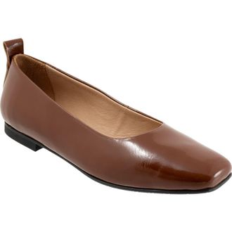 Bueno Elizabeth Flat in Walnut Patent at Nordstrom Rack, Size 10.5-11Us / 42Eu
