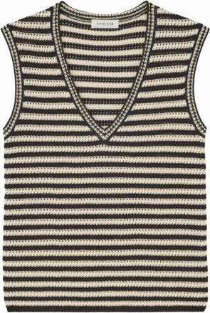 Anine Bing Lowen Sweater - Dames - V-hals truien - Veelkleurig - S - Wol - Truien & Vesten