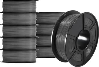 OEM Filamento 3d, Material Ecol&oacute;gico, Excelente Calidad De Impresi&oacute;n, Petg Gris, Rollo De 10 Unidades