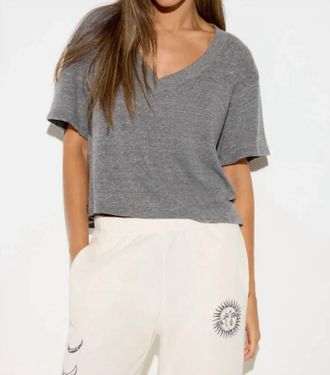 Spiritual Gangster Power Of Sun Feliz Tee In Heather Grey