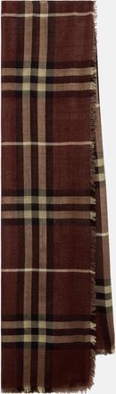 Burberry Sciarpa Burberry Check in lana e seta
