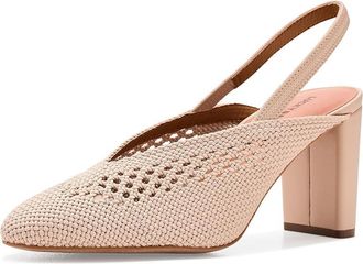 Lucky Brand Melony Woven Slingback High Heel Womens Shoes Natural : 7.5 M, Synthetic