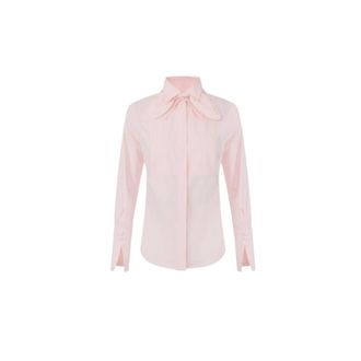 Elisabetta Franchi Dames, Blouses & Shirts, Roze, Maat: XL Katoen
