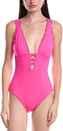 BECCA by Rebecca Virtue Becca By Rebecca Virtue Frills Plunge One-Piece