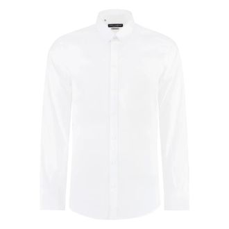 Dolce & Gabbana Formal Shirts, male, White, 3XL, Cotton Shirt