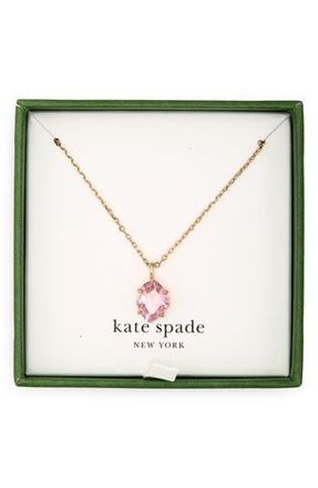 Kate Spade New York treasure trove mini pendant necklace in Pink at Nordstrom Rack