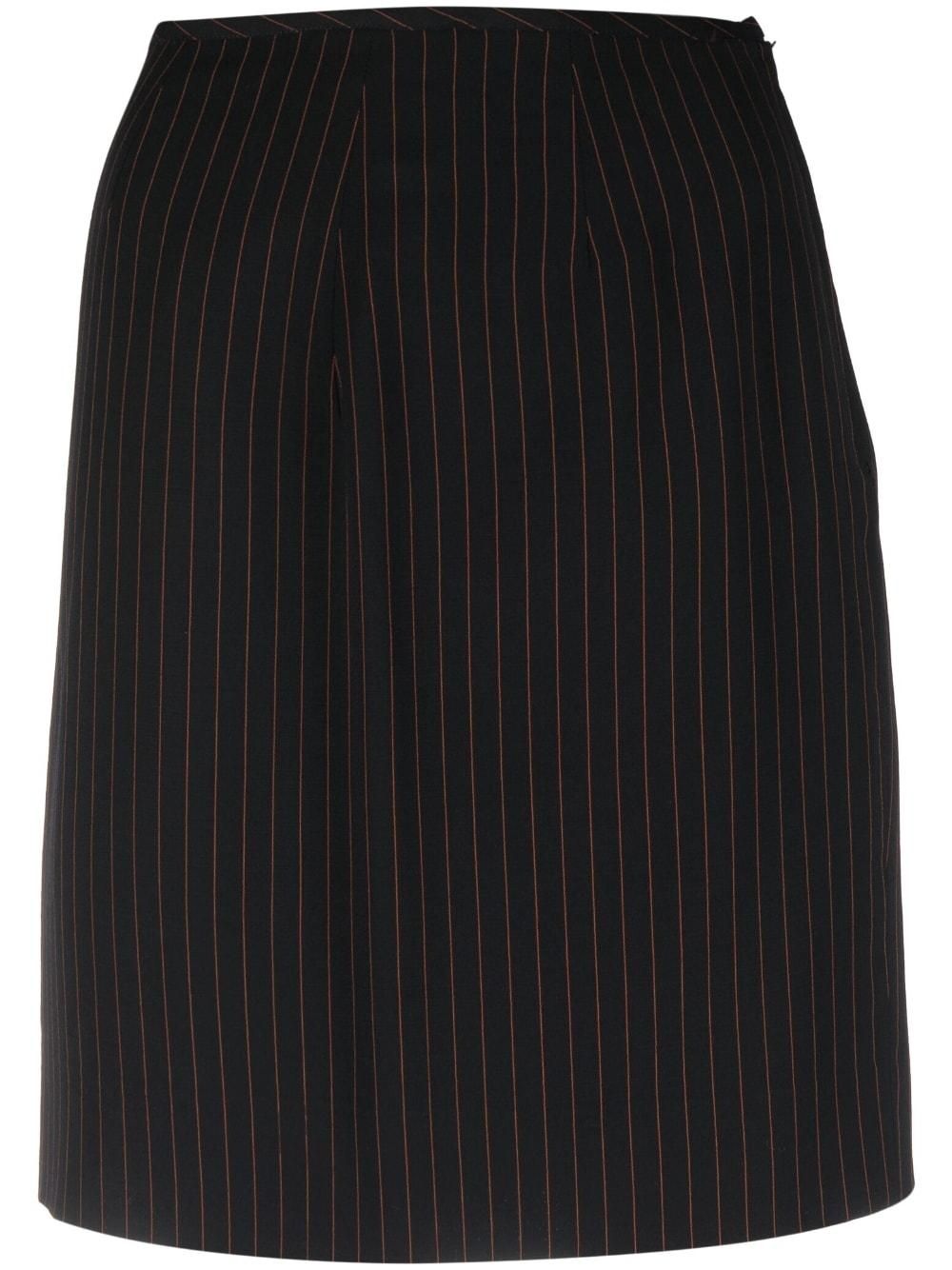 スカート JEAN PAUL GAULTIER Women Mini Skirts JU120 M081 Black Tattoo satin-trimmed miniskirt in black - Jean Paul Gaultier