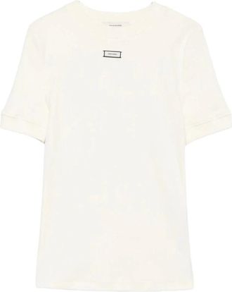 Entire studios T-shirt met ronde hals - Dames - T-shirts - Wit - XS - Tops