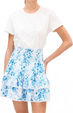 Allison New York Naomi Mini Skirt In Spring Florals