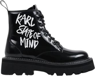 Karl Lagerfeld Bot&iacute;n con plataforma Kyla - Shoes - Mujer - Negro - 37 EU