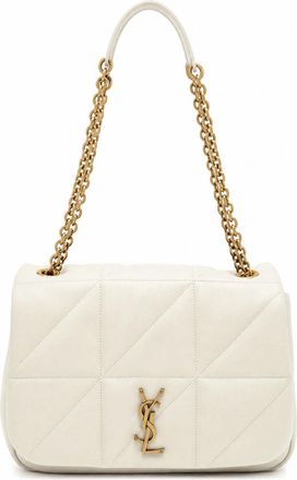 Saint Laurent Jamie 4.3 Medium Leather Shoulder bag - White - One Size