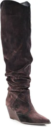 Seychelles Westlake Knee High Slouch Boot in Dark Blue at Nordstrom, Size 6.5