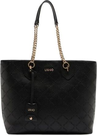 Liu Jo Better Tote Bag - Dames - Tassen - Zwart - Maat: ONE Size Poliester