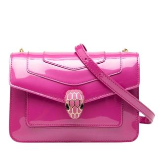 Bulgari Pre-owned Cross Body Bags, female, Pink, Size: ONE SIZE Pre-owned Serpenti Forever Crossbody Bag