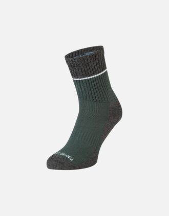 Sealskinz Mens Sealskinz Solo Quick Drying Temperature Regulating Mid Length Sock - Green - Size: 8/5/5.5/6/7/6.5/7.5/4/2.5/4.5/3.5/3